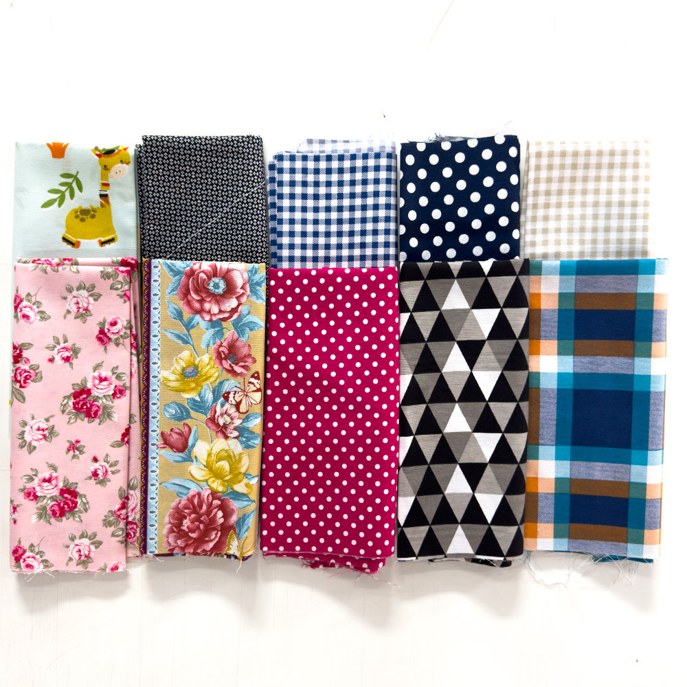 Kit Retalhos de Tricoline Tecido Estampado  PATCHWORK ARTESANATO TAPETES💡ENVIO IMEDIATO em Oferta na Shopee