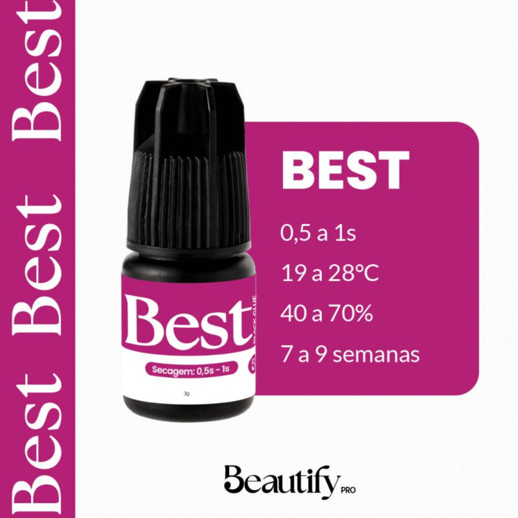 Cola Adesivo Best Para Alongamento De Cílios Beautify Pro 3g em Oferta na Shopee