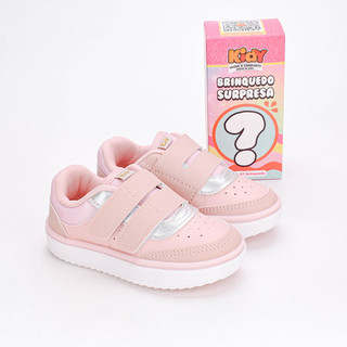 Tênis Infantil Kidy Happy Casual Com Brinquedo Surpresa Nude em Oferta na Shopee