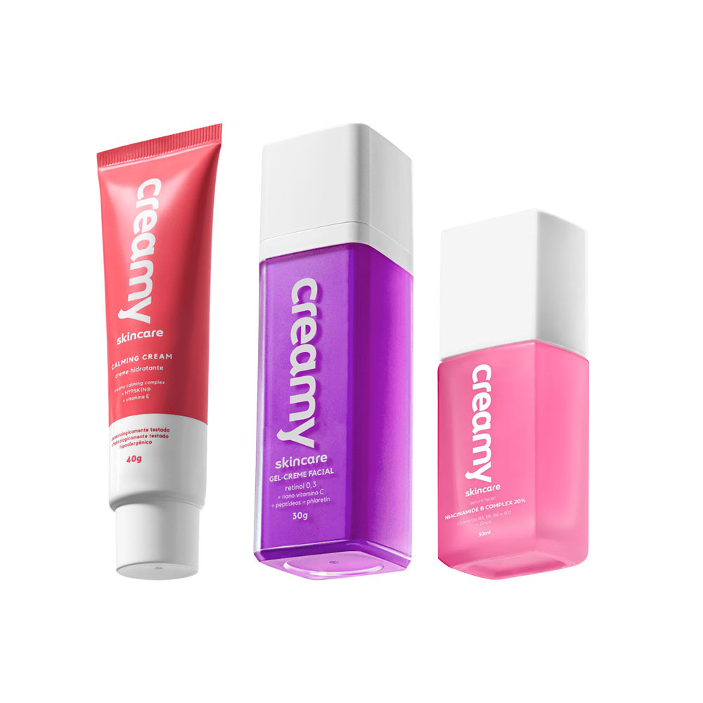 Kit Creamy Calming Retinol B Complex (3 produtos)