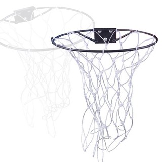 Aro Cesta De Basquete em Aço Reforçado P/ Bola Tamanho Oficial + Rede 36 Cm de Diâmetro