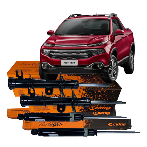 4 Amortecedor Dianteiro Traseiro Cofap Fiat Toro 2.0 2016 2017 2018 2019 2020