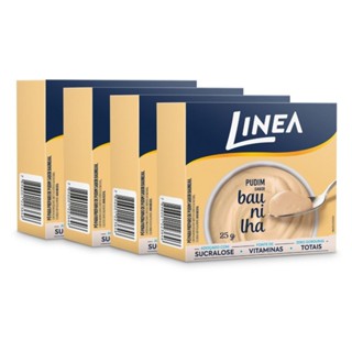 Kit 4 Pudins em Pó Linea Sabor Baunilha 25g em Oferta na Shopee
