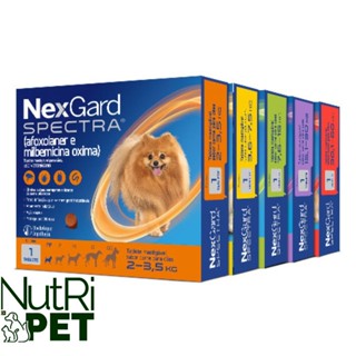 Nexgard SPECTRA  Antipulgas e Carrapatos 2,3Kg a 60Kg em Oferta na Shopee