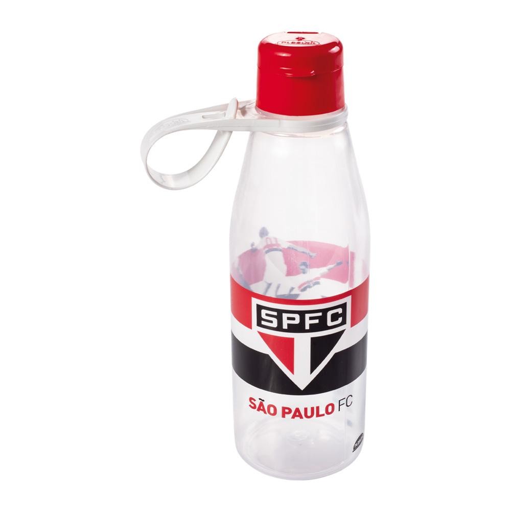 Garrafa Abre Facil Plastico 530mL São Paulo Oficial Plasutil em Oferta na Shopee