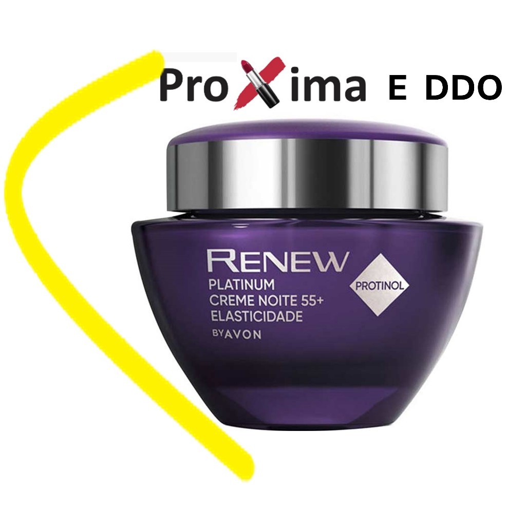 Renew Platinum Creme Noturno 50g Avon