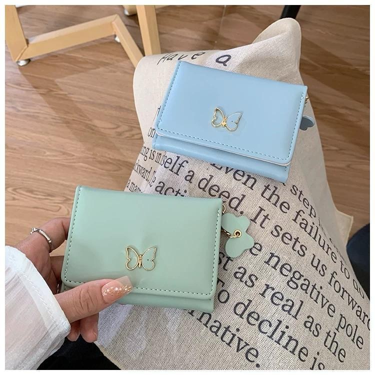 Carteira Feminina Multi-Cartão Porta Cartão com 3 Dobras Executivo Casual Unissex D479 AMY