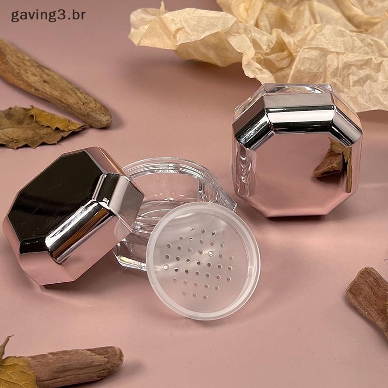 [GAVBR] 1 Unidade 8g Caixa Portátil De Plástico Vazio Recipiente Solto Com Peneira Frasco Cosmético Acessórios De Maquia
