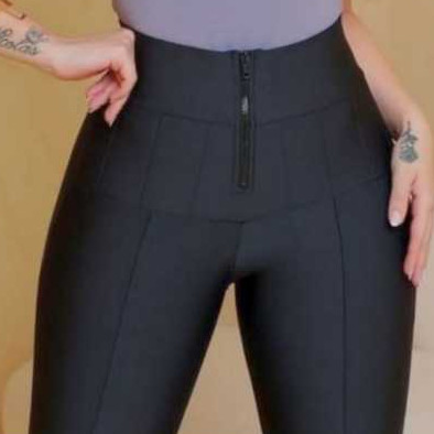 Calça Leggin Modeladora Lipo feminino Tecido Suplex Power Ajustável ao Corpo