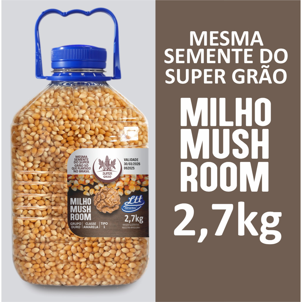 MILHO MUSHROOM PARA PIPOCA GOURMET GALAO 2,7KG