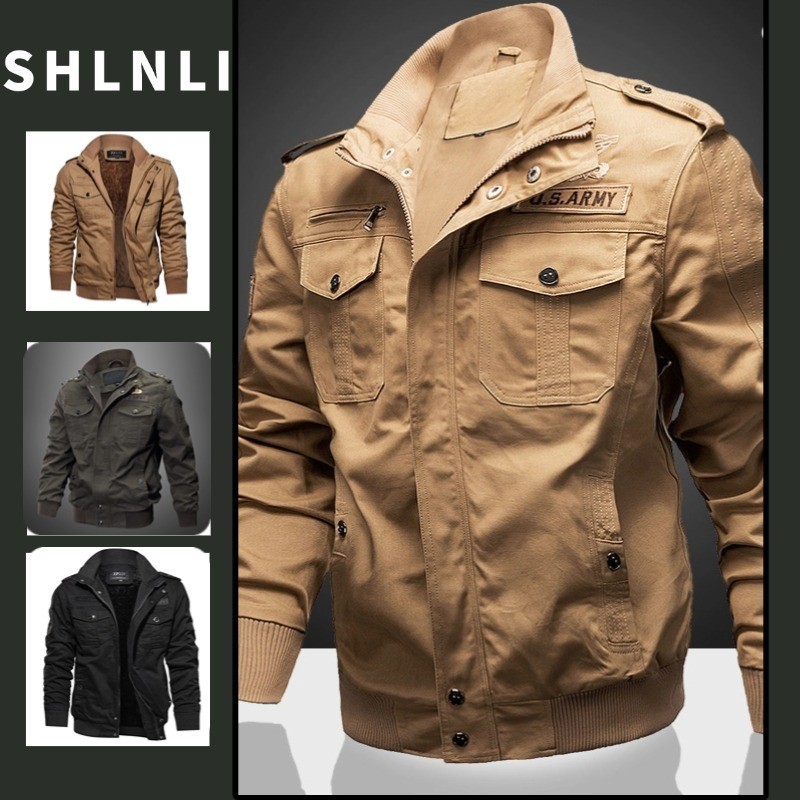 Jaqueta Masculina Plissada De Cor Sólida Slim Fit Outono Inverno Gola Polo Casaco Tamanho Grande