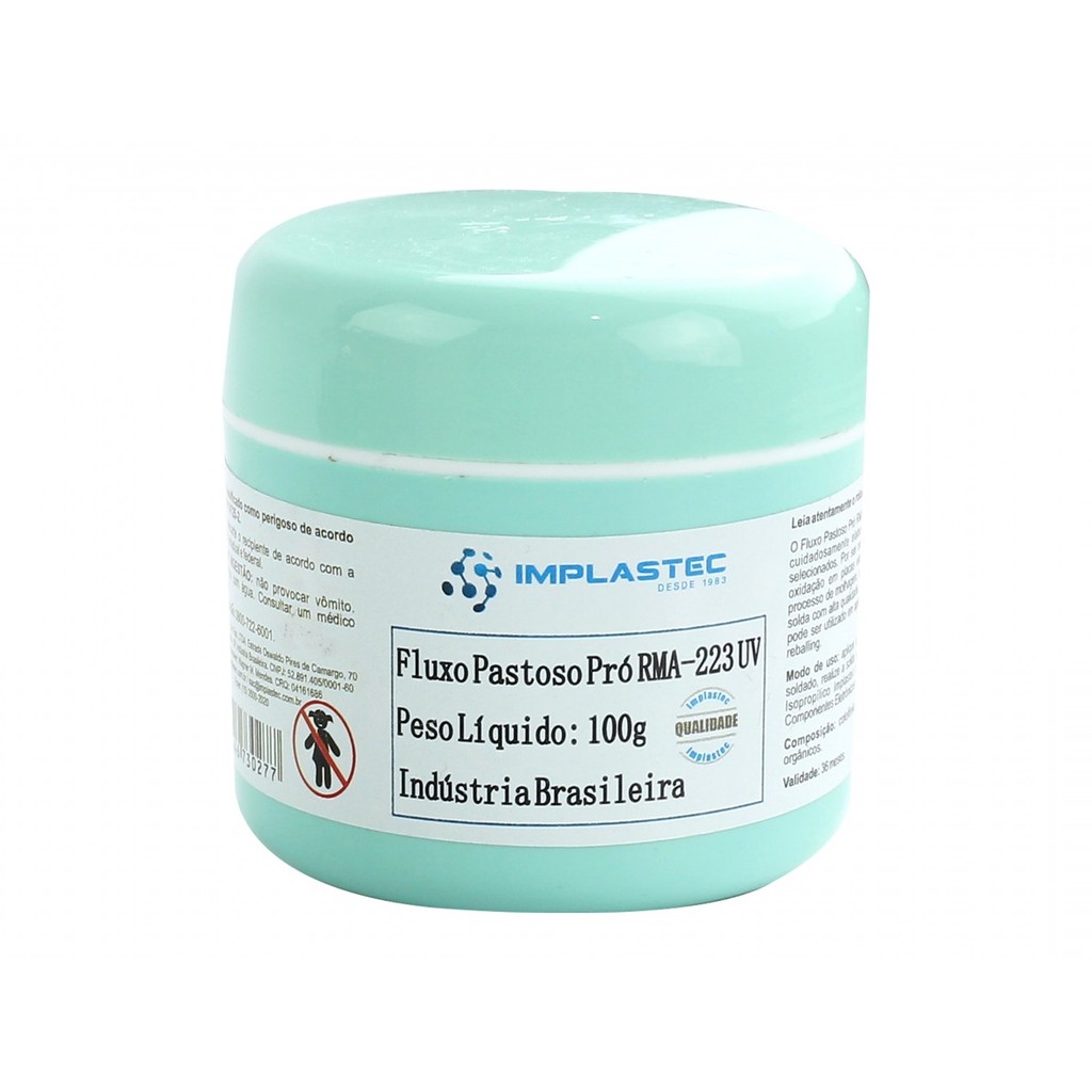 Fluxo Pastoso Pró Pote Rma-223 Uv 100g Reflow Bga Implastec em Oferta na Shopee