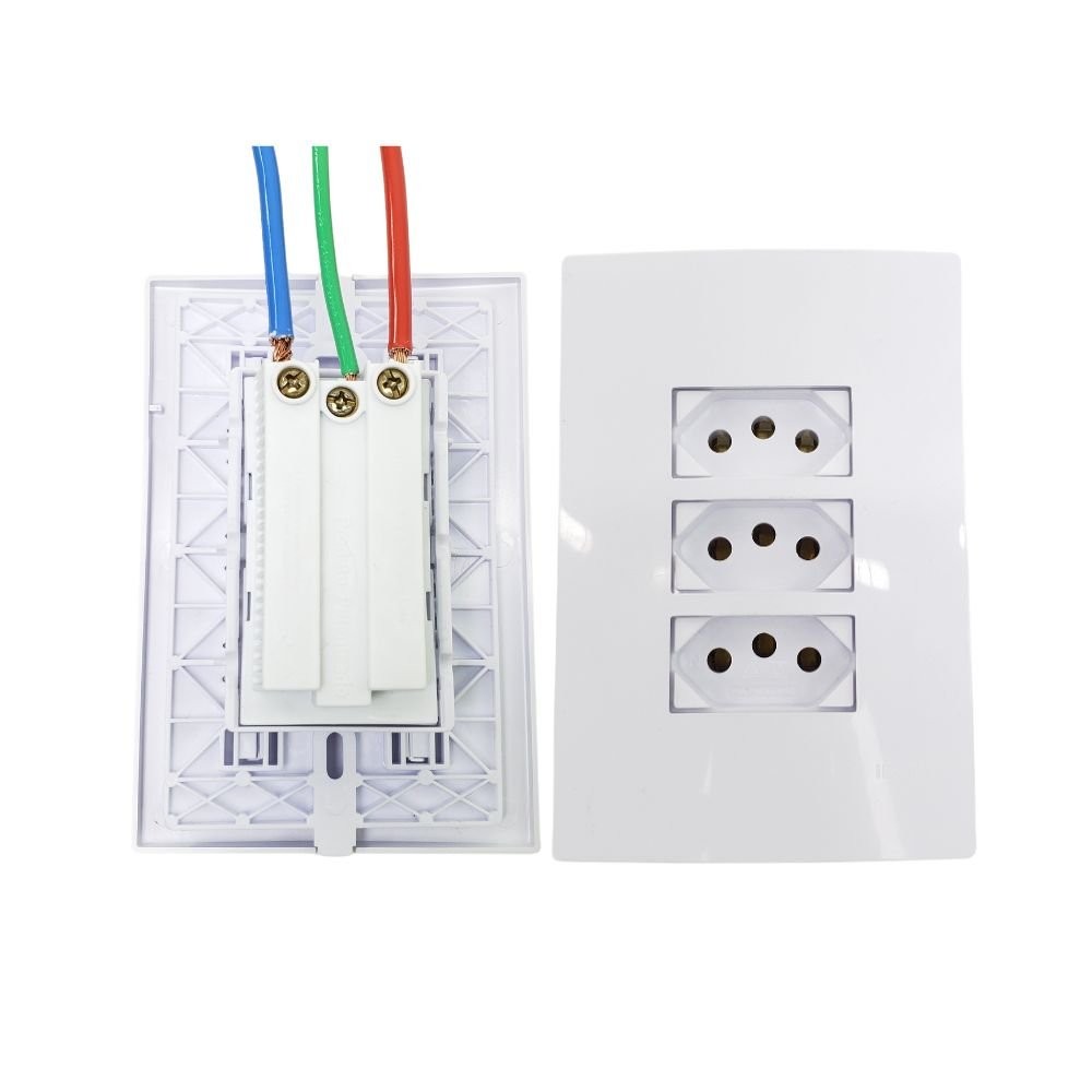 Conjunto 3 Tomadas 2P+T 20A 94124 - Ilumi em Oferta na Shopee