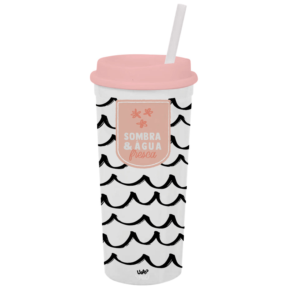 COPO CANUDO SLIM - FRASES CORES E AMORES AGUA FRESCA  Uatt?