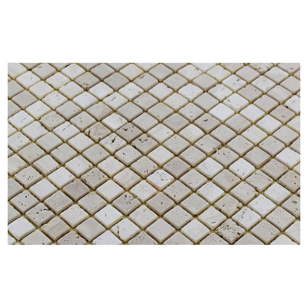 Pastilha de Pedra Natural Travertino 1,5X1,5 Placa 30X30cm - 1314004006