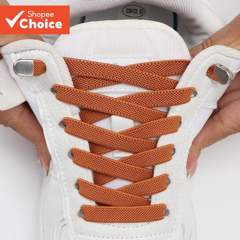 Atacadores de Sapatos Elásticos Planos para Tênis Lazer Crianças e Adultos Ao Ar Livre