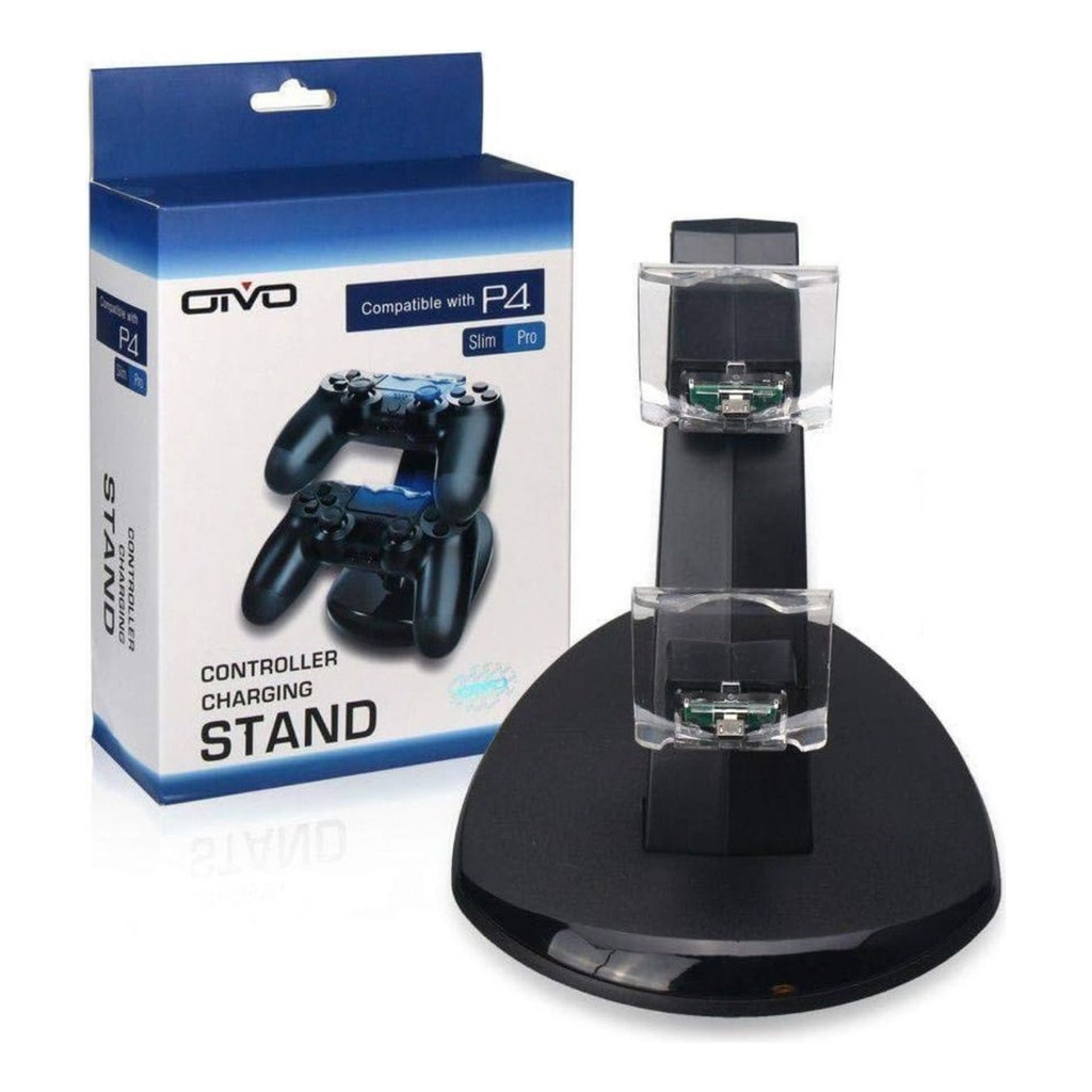 Carregador Duplo Dock Para Controle De Ps4 Slim E Pro