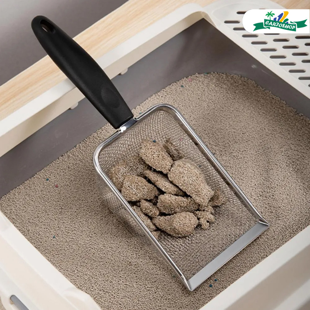 Peneiradora de Areia Higiênica em Aço Inoxidável para Gatos em Oferta na Shopee