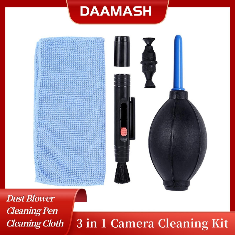 [Envio 24H]Kit de Limpeza de Câmera 3 em 1 Profissional para DSLR, Ferramenta de Limpeza de Lente de Câmera Digital
