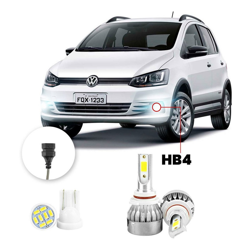 Lampada Farol Milha Led Volkswagen Fox 2015 A 2021 20000lm em Oferta na Shopee