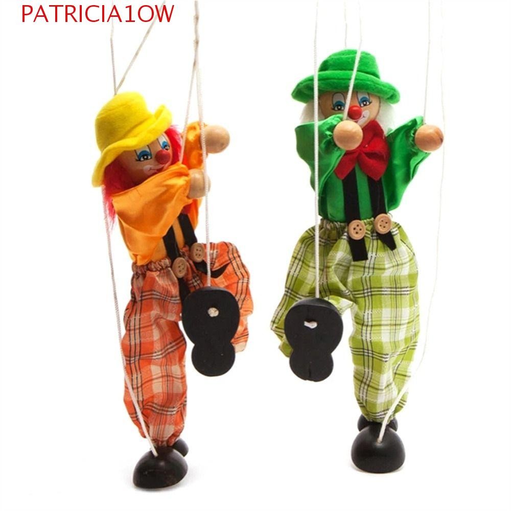 PATRICIA1OW Fantoche Palhaço Vintage Engraçado Atividade Conjunta Presentes Para Crianças De Brinquedo Infantil