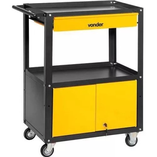Carrinho de Ferramentas com 1 Gaveta Desmontável - Vonder
