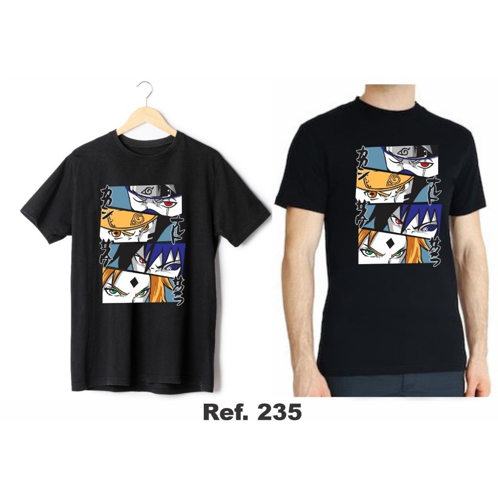 Camiseta Algodão Anime ( Naturo ) Time 7 Eyes Promoção Envio Rápido