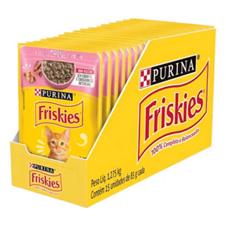 Kit 15 Unidades | Sachê Friskies® Filhotes Carne ao Molho 85g - Purina | Caixa Fechada Ração Úmida em Oferta na Shopee
