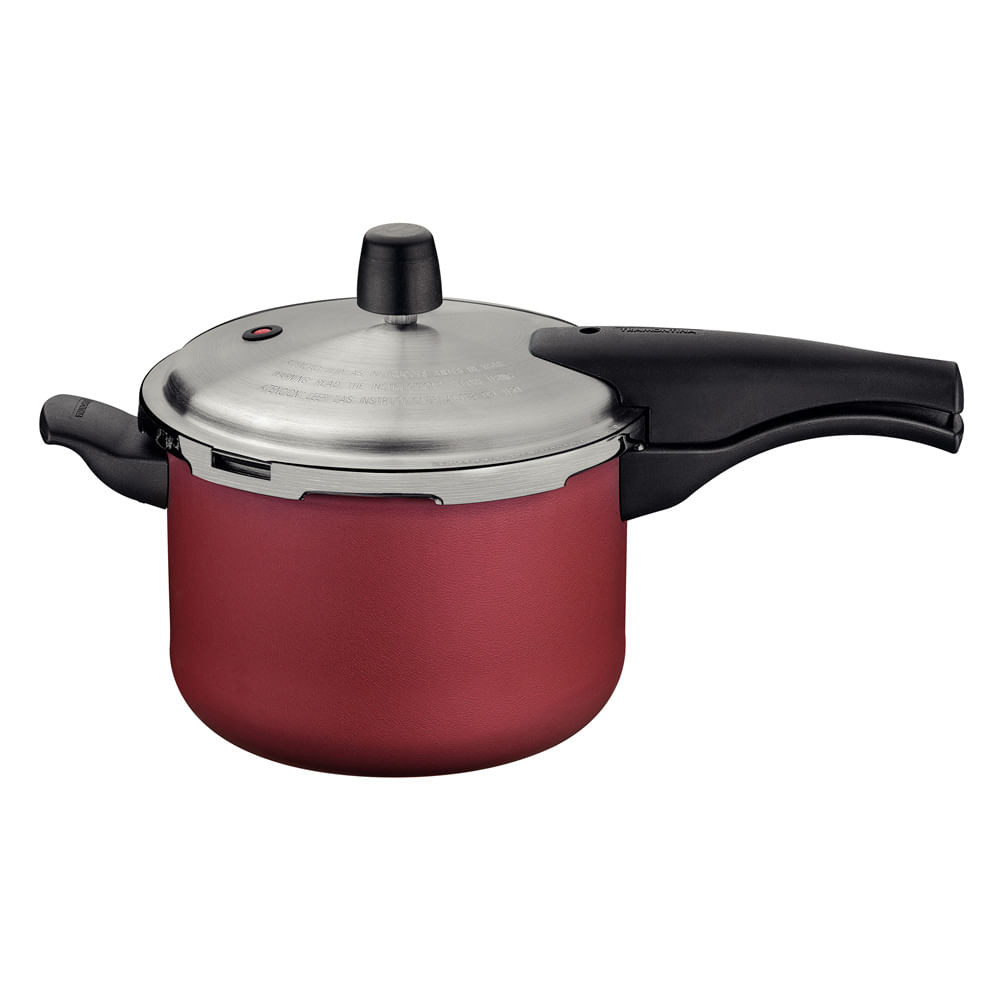 Panela de Pressão 4,5L Antiaderente Vancouver Effect Tramontina Vermelha - Home & Living
