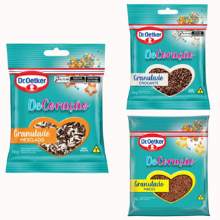 Kit C/2un Chocolate Granulado Macio Mesclado Crocante Oetker 130g em Oferta na Shopee