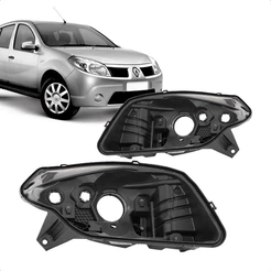 Carcaça Farol Sandero 2008 2009 2010 2011 Novo
