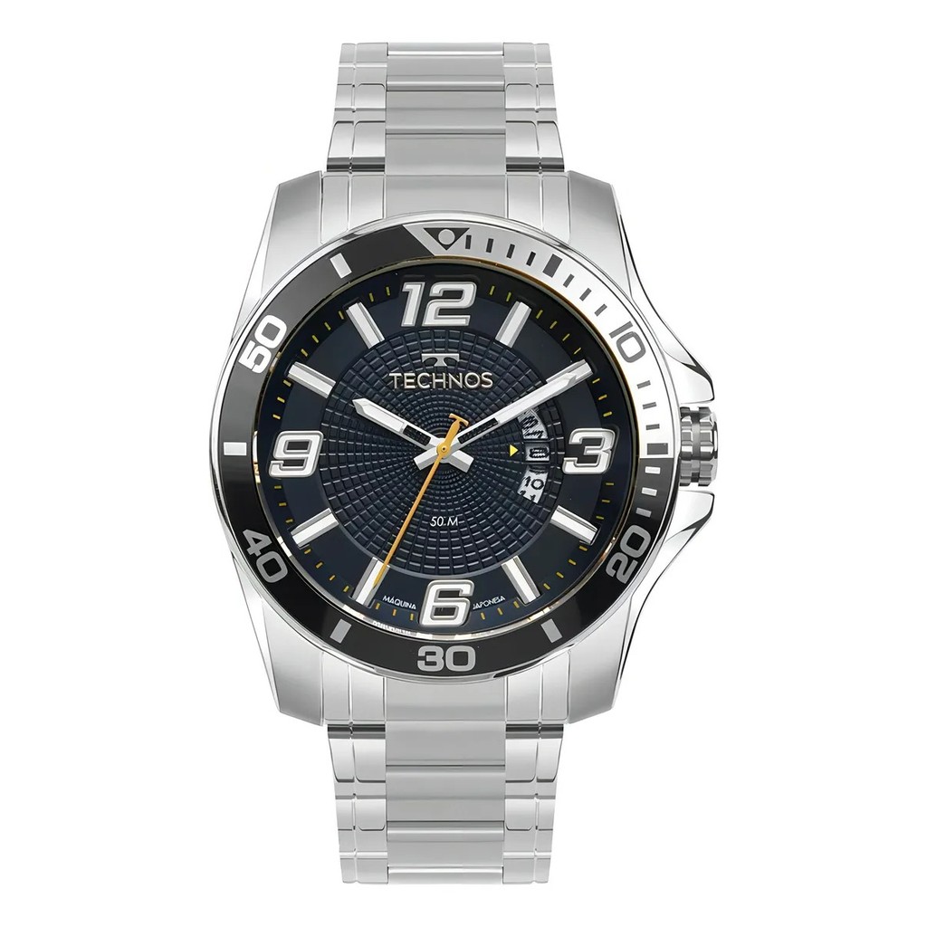 Relógio Technos Masculino 2117lfp/1a Racer Premium Prata