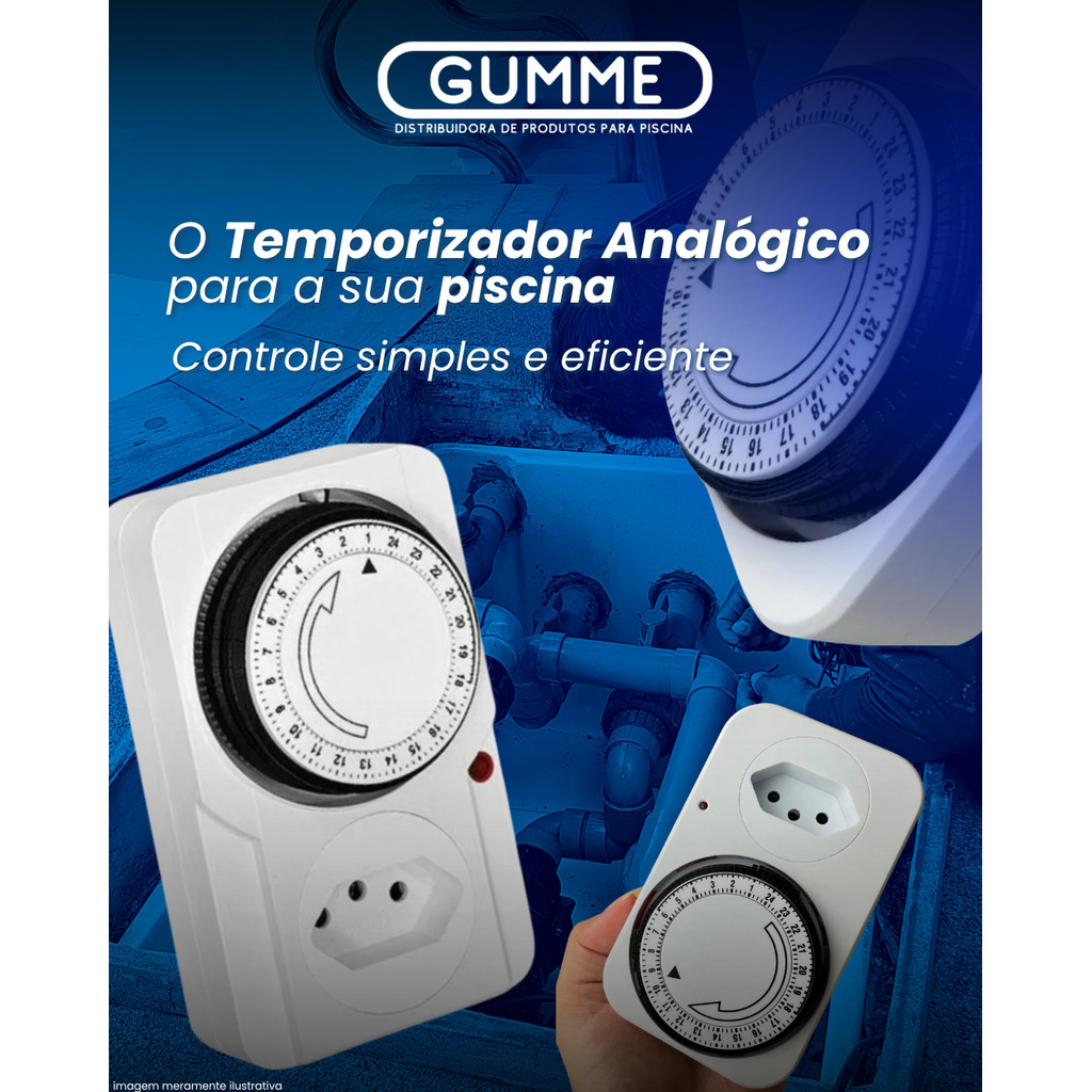 TIMER ANALÓGICO TEMPORIZADOR PROGRAMÁVEL