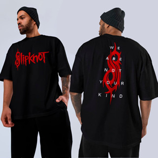 [Camiseta Premium em Algodão Puro]GXG Camiseta Básica Ou Oversized Slipknot Symbol We Are Not Your Kind Arte Metal Uniss em Oferta na Shopee