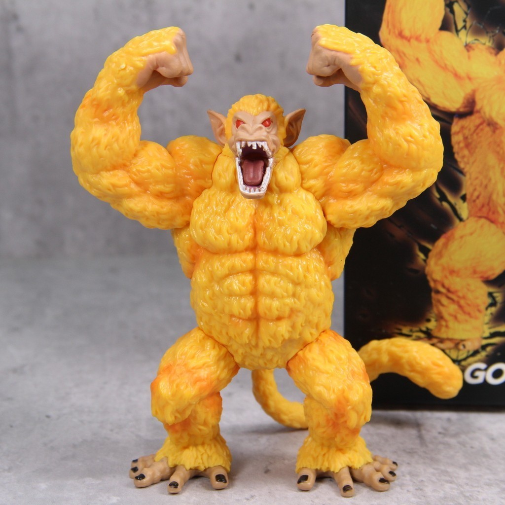 Figura de Gorila Grande Dourado Edição Filme Dragon Ball Ornamento Boneco Figura