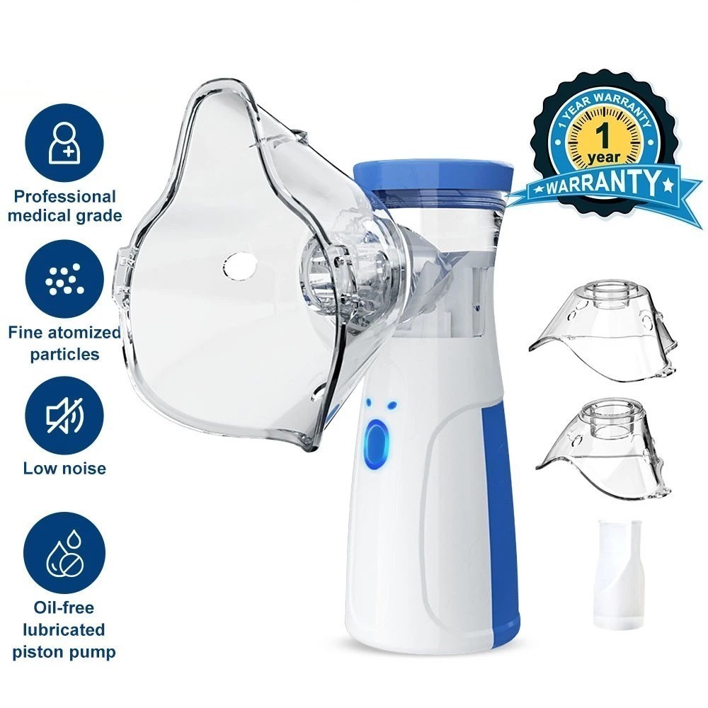 Máquina Nebulizadora De Malha Silenciosa Portátil , Inalador De Asma Médica , Mini Umidificador Nebulizador