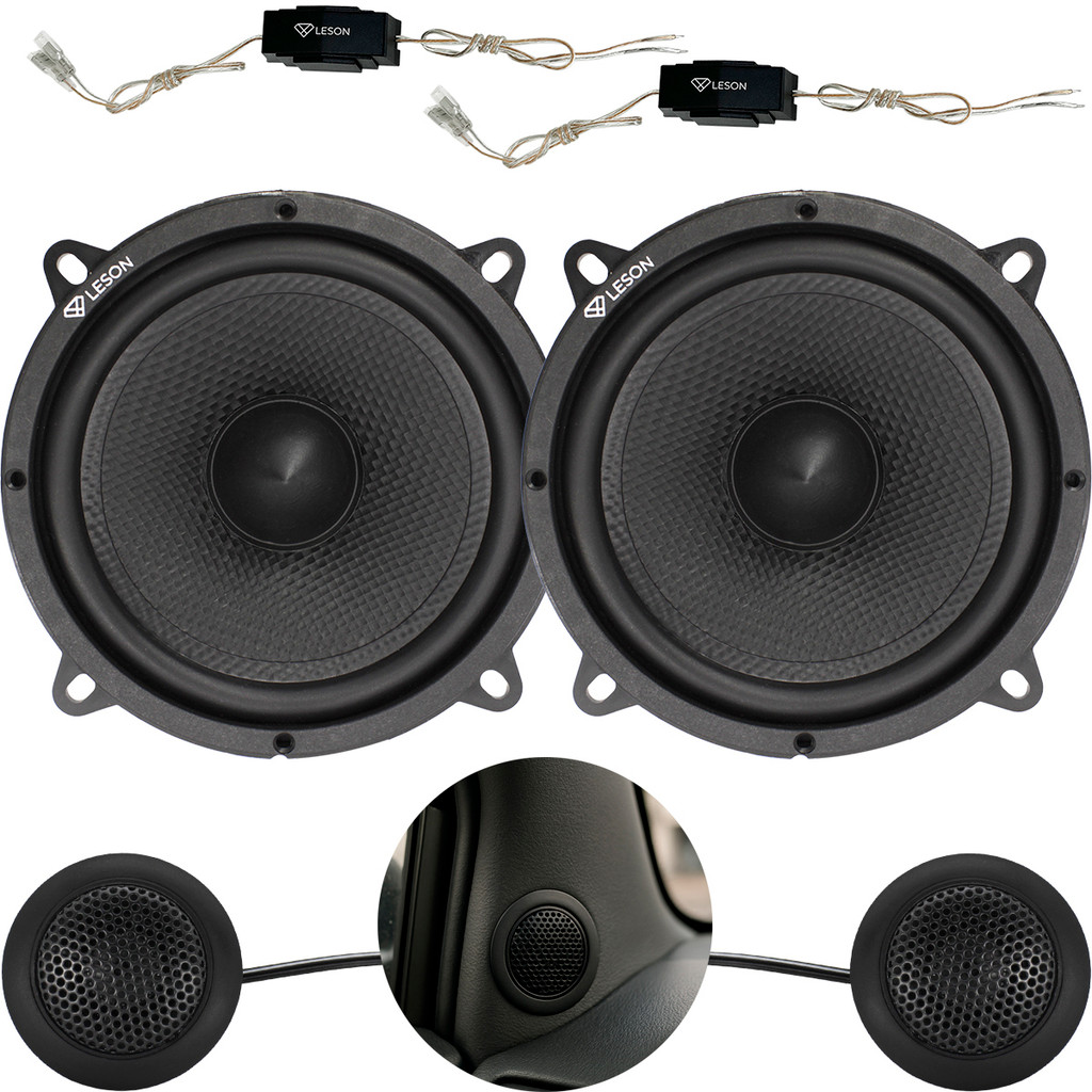 Kit 2 Vias 5 Polegadas 320w Tweeter Neodímio Leson Diamond Som Potente Carro Alto Falante 5" em Oferta na Shopee