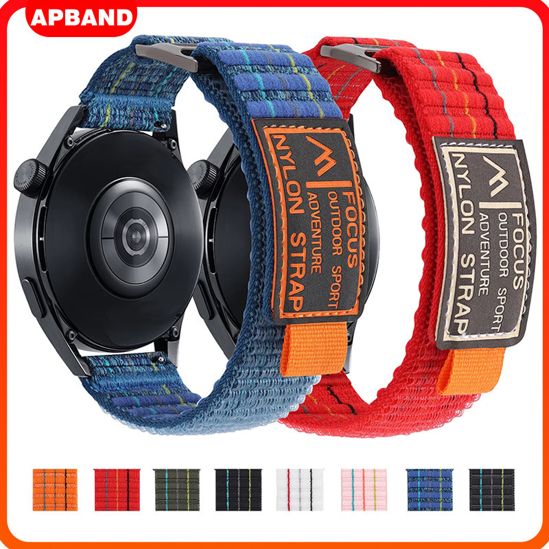Pulseira Nailon De 20mm 22mm Para Smartwatch Huawei Watch GT 6 5 4/Samsung Galaxy Watch FE 7 6 5 4/Redmi/Amazfit/Garmin