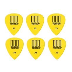 Kit 06 Palhetas Dunlop Tortex III 462R Amarela