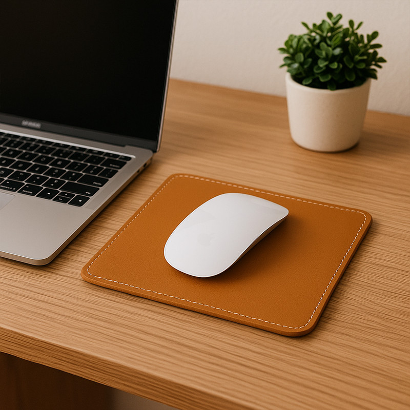 Mouse Mat Exclusivo Luxo Escritório Profissional Costura Reforçada Oferta
