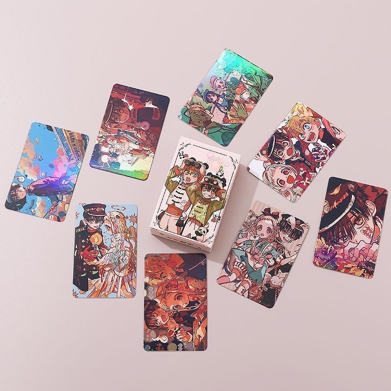 50 Unidades/Pacote Mais Novo Cartão De Coleção Hanako-kun Com Ligação Ao Banheiro Laser Yashiro Nene Minamoto Kou Nanami