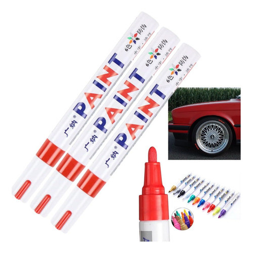 kit 2 Canetas Permanente Paint Marker Ferramenta Versátil Pintar Pneu Sola Tênis Ultra Boost Nmd