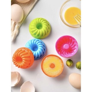 Kit 12 Forminhas 7x4.5x3.5 cm de Silicone Mini Pudim Bolo Forma Assadeira Redonda Antiaderente Torta Cupcake em Oferta na Shopee