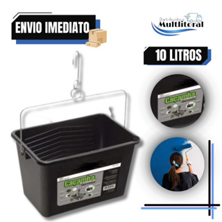 Caçamba Para Pintura 10 Litros Preta Reforçada Profissional em Oferta na Shopee