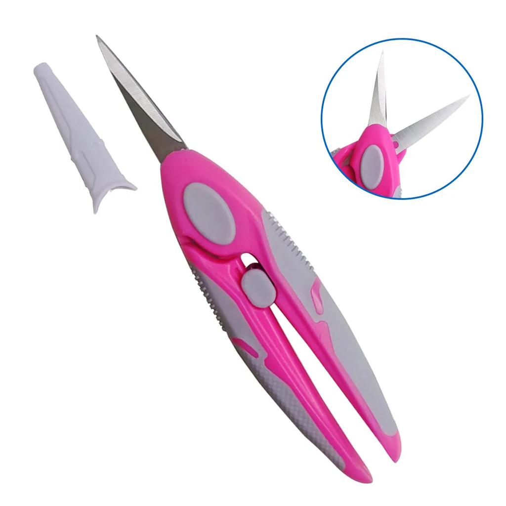 Tesoura Multiuso de Precisão 17cm – Cabo Ergonômico para Corte de Tecidos