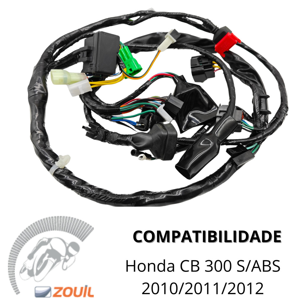 Fiação chicote principal Honda Cb 300R 2010 2011 2012 ( sem ABS ) ZOUIL — imagem 2 de 2