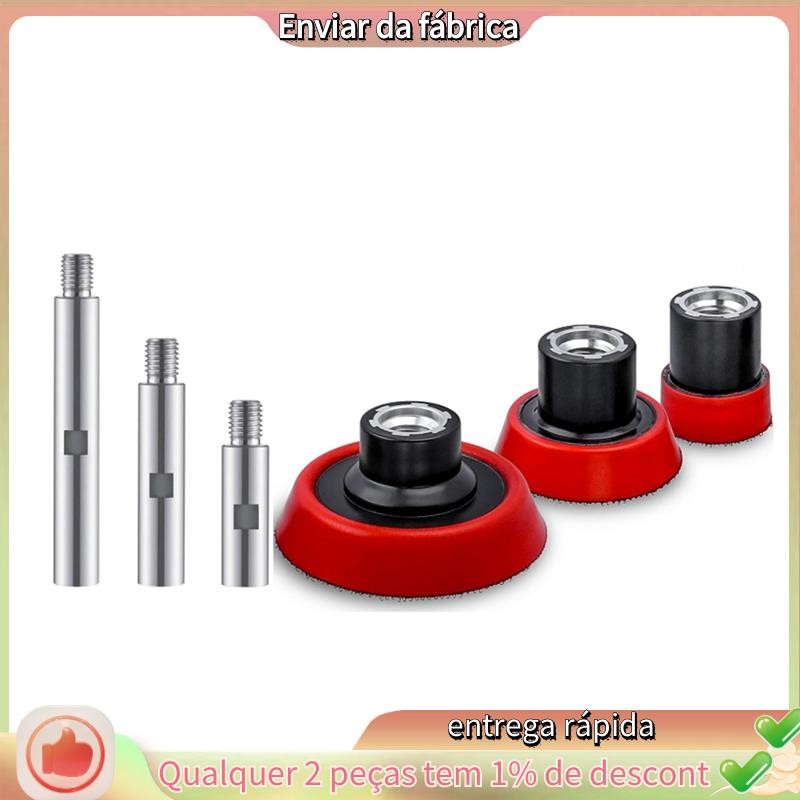 6Pc M14 Rosca Ângulo Moedor Extensão Biela Liga Extensor Eixo Conjunto Peças De Reposição Acessórios Para Polidor Rotati