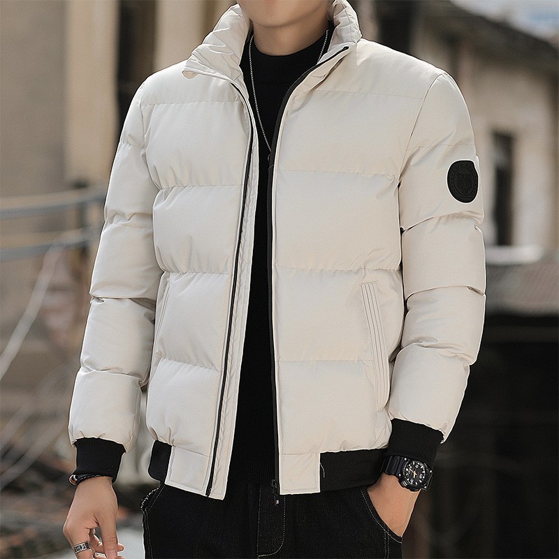 Moda masculina jaqueta de inverno acampamento jaqueta à prova de vento casaco Bomber