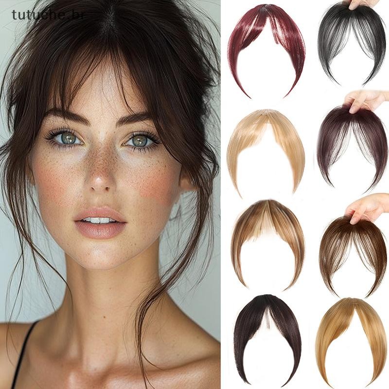 TU Peruca De Cabelo Sintético Franja Natural Pedaço Fofo Extensões De Postiços Para Mulheres Acessórios De Estilo BR