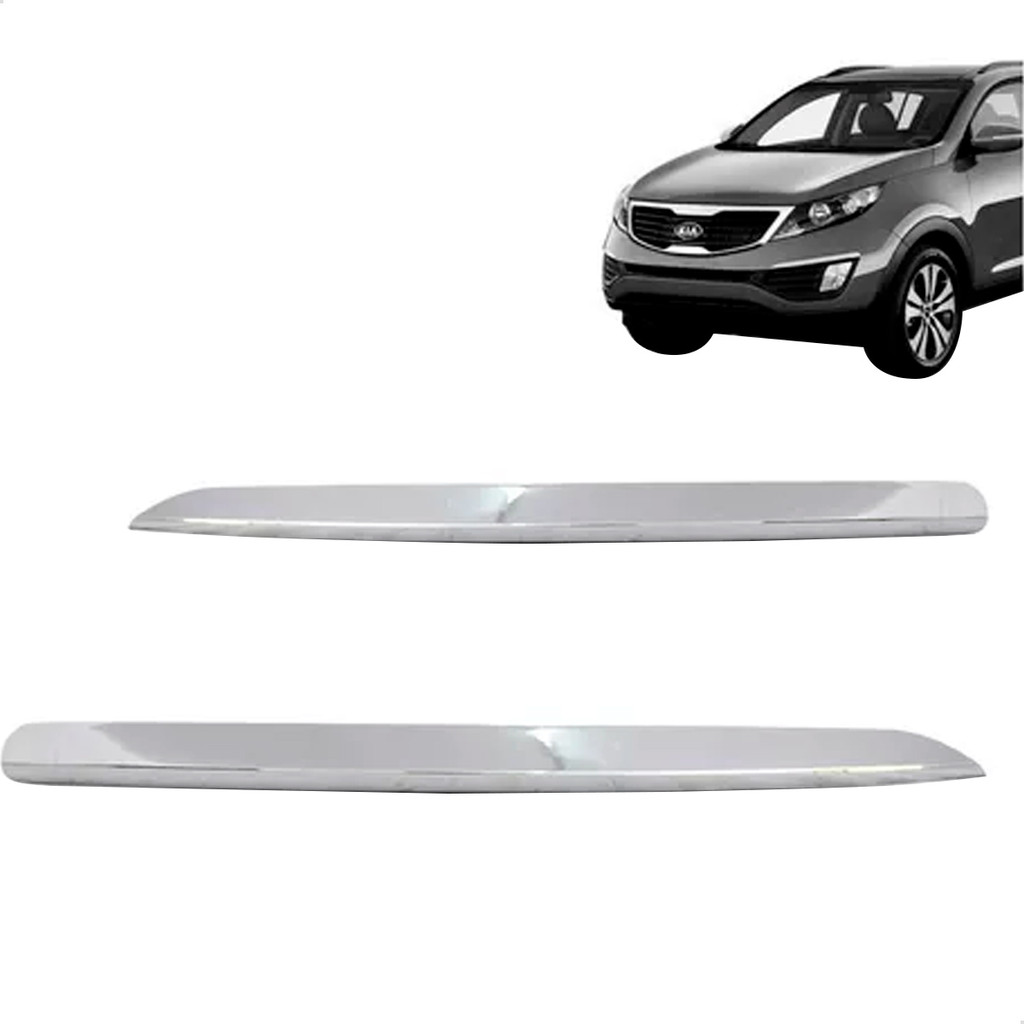 Aplique Parachoque Dianteiro Sportage 2011 2012 2013 2014 2015 2016 Cromado em Oferta na Shopee